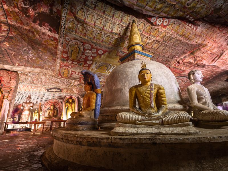Dambulla - the largest and best-preserved cave temple complex in Sri Lanka